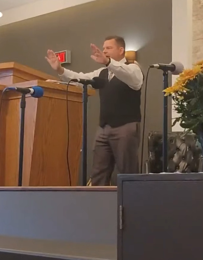 Steven Livingston preaching