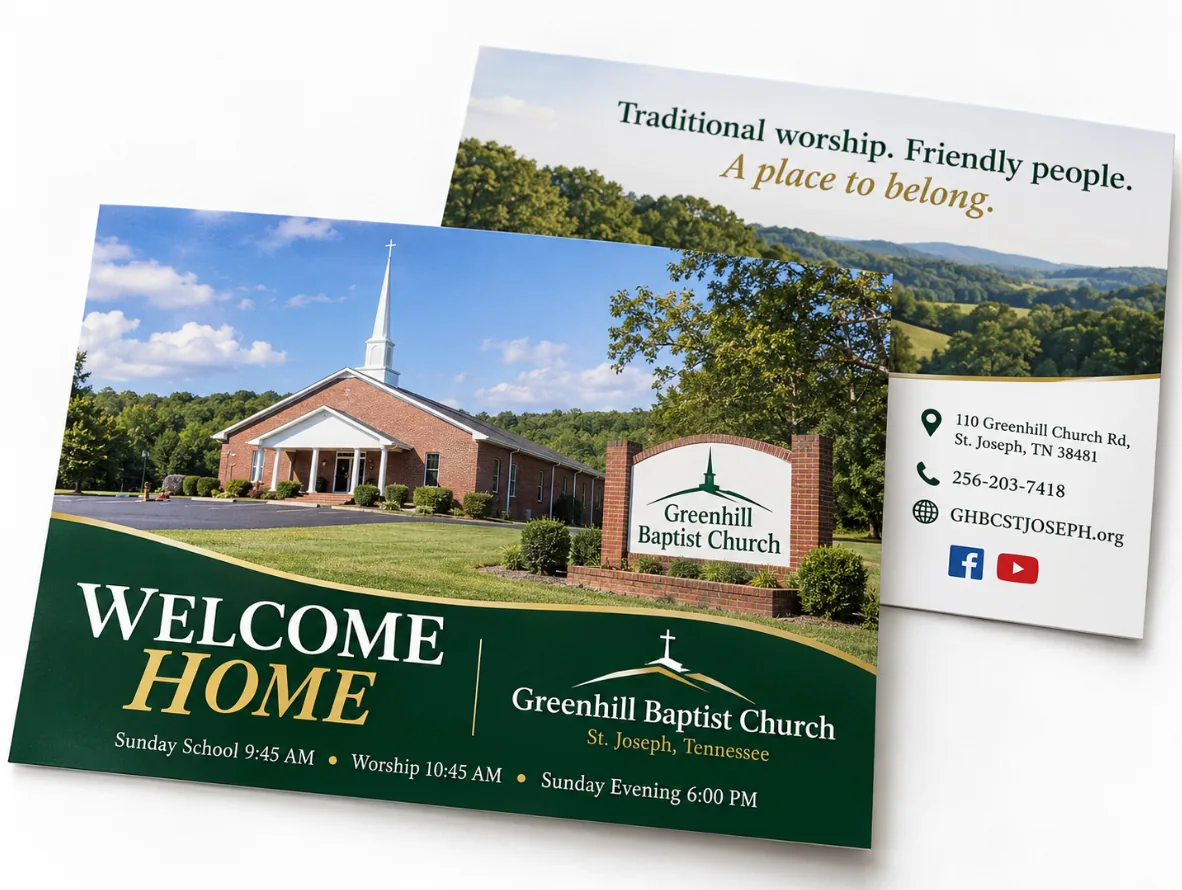 Church Welcome & Visitor Graphics visual example