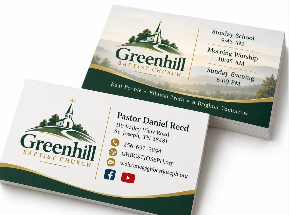 Ministry Contact Cards visual example
