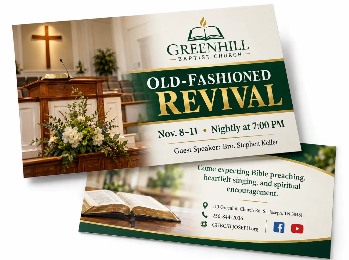 Revival Meeting Promotion visual example